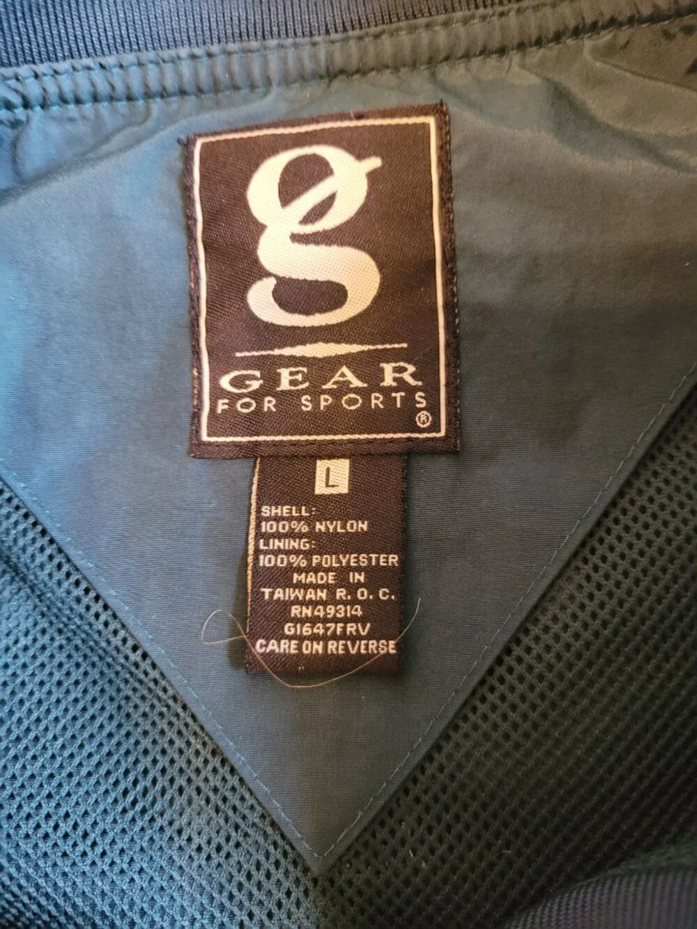 Vintage Gear For Sports Franciscan University pullover windbreaker  dark teal